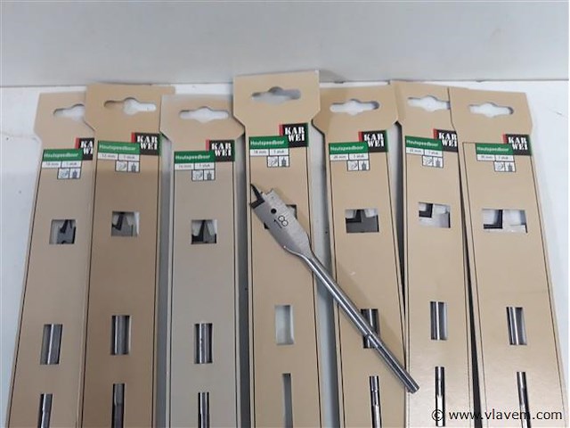 7 x speedboor plat voor hout - afbeelding 2 van  2