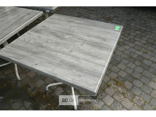7 x vierkante terrastafel - afbeelding 3 van  5