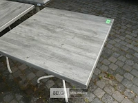 7 x vierkante terrastafel - afbeelding 3 van  5