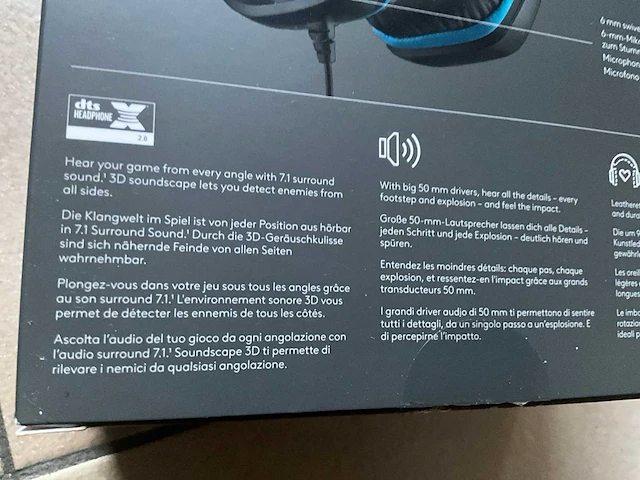 7.1 surround gaming headset logitech g432 - afbeelding 7 van  9