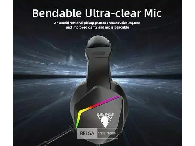 7,1 surround gaming headset - afbeelding 3 van  5
