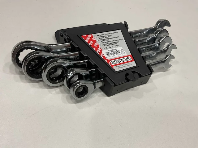 72 x ratel-ring-steeksleutel set; 5 delig - afbeelding 1 van  4