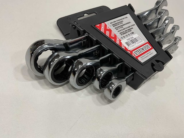 72 x ratel-ring-steeksleutel set; 5 delig - afbeelding 2 van  4
