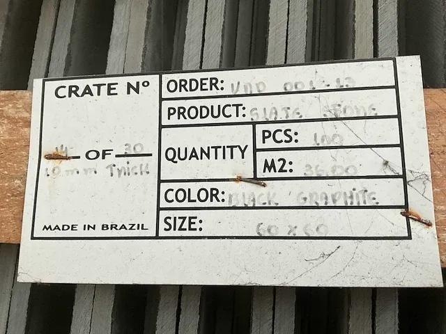 72m2 slate stone black graphite 60x60x1 - afbeelding 3 van  8