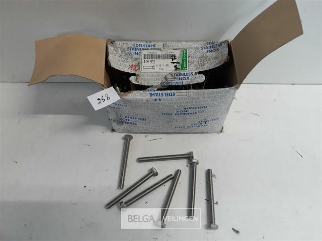 75 x tapbout inox a2 m8x80 - afbeelding 2 van  3