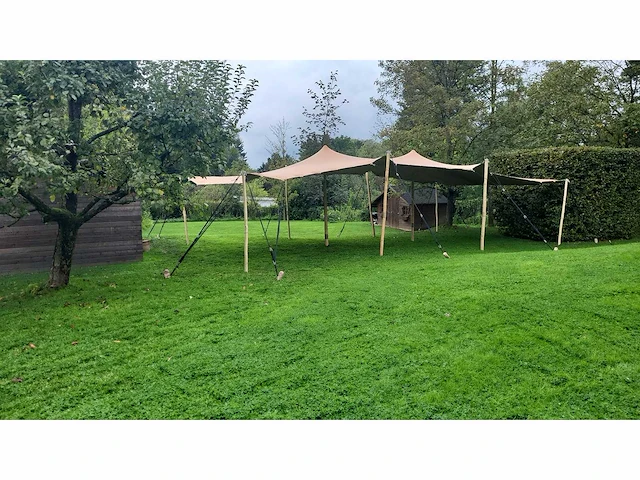 7,5x12m sand stretch tentzeil - afbeelding 1 van  1