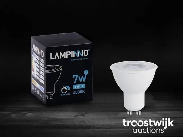 7w gu10 led spot dimbaar met lens 4000k - afbeelding 2 van  3