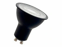 7w gu10 led spot met lens 4000k zwart (100x) - afbeelding 1 van  2