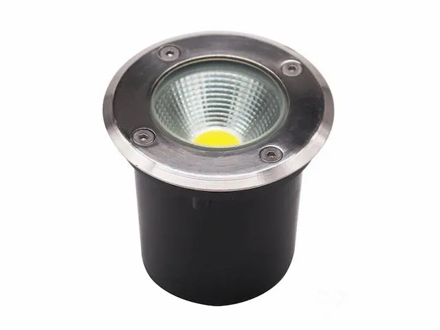 7w led grondspot satijn nickel warm wit - afbeelding 2 van  8