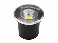 7w led grondspot satijn nickel warm wit - afbeelding 2 van  8