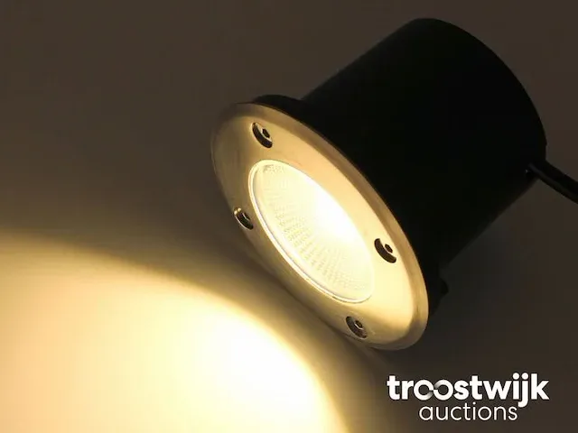 7w led grondspot satijn nickel warm wit - afbeelding 3 van  8