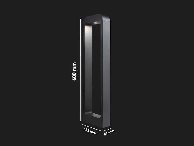 7w led tuinlamp 60cm (2x) - afbeelding 7 van  8