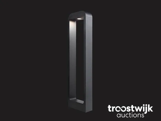 7w led zand zwart tuinlamp 60cm warm wit - afbeelding 1 van  6