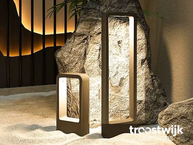 7w led zand zwart tuinlamp 60cm warm wit - afbeelding 4 van  6