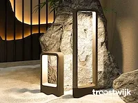 7w led zand zwart tuinlamp 60cm warm wit - afbeelding 4 van  6