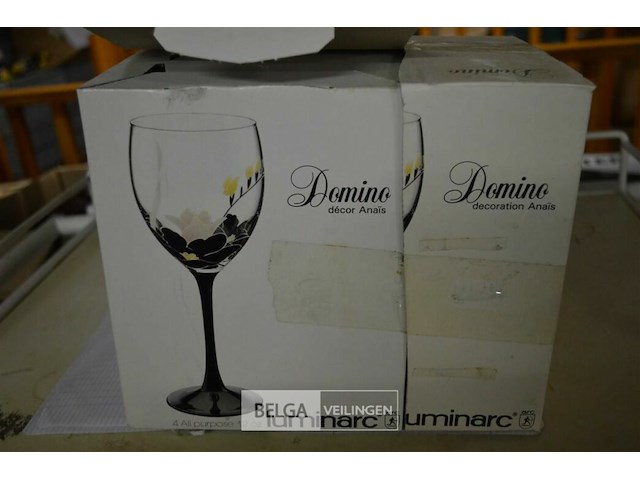 7x 6 wijnglazen luminarc domino - afbeelding 3 van  3
