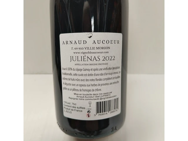 7x 75cl arnaud aucoeur - afbeelding 2 van  2