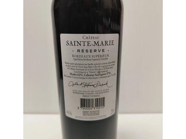 7x 75cl château sainte-marie - afbeelding 4 van  4