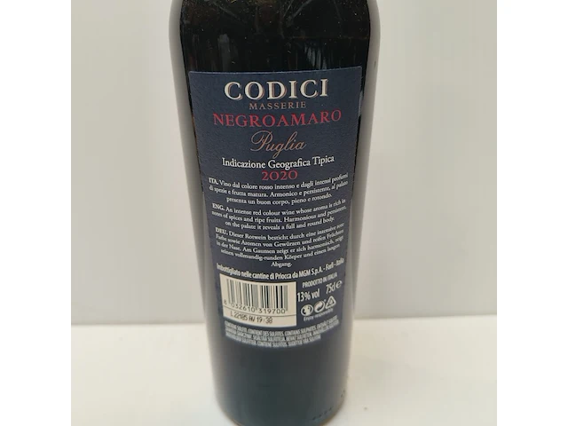 7x 75cl codici masserie - afbeelding 2 van  2
