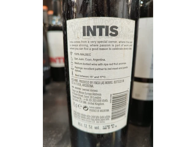 7x 75cl intis - afbeelding 2 van  2
