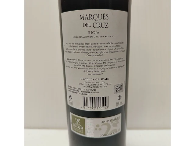 7x 75cl marqués del cruz - afbeelding 2 van  2