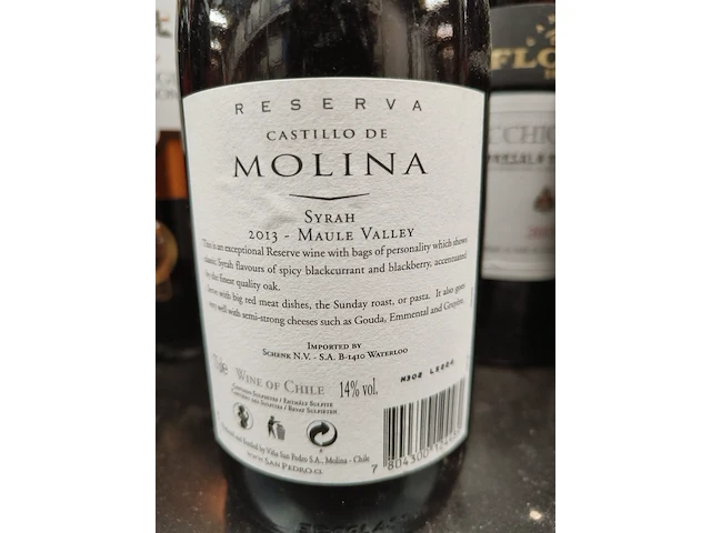 7x 75cl reserva castillo de molina - afbeelding 2 van  2