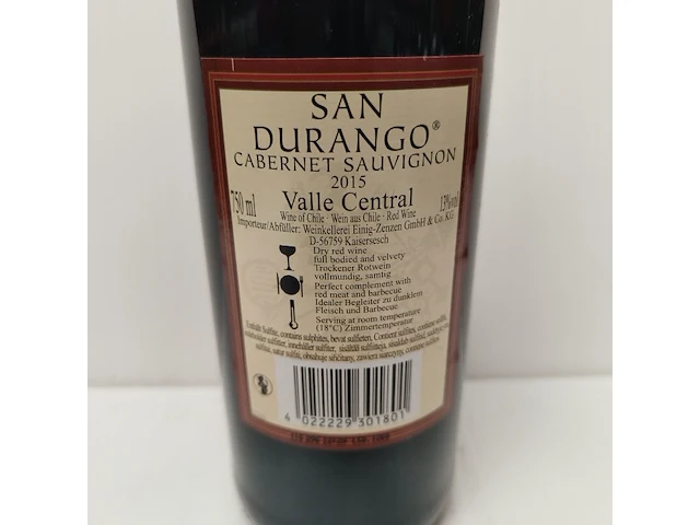 7x 75cl san durango - afbeelding 2 van  2
