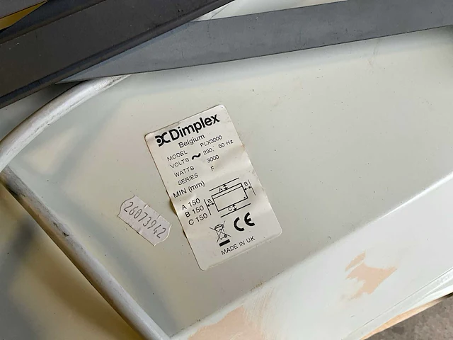 7x convector dimplex plx3000 + 4 diverse verwarmingselementen - afbeelding 8 van  8