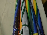 7x gekleurde stokparaplu's - afbeelding 2 van  3