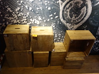 7x houten presentatieblok - afbeelding 1 van  2