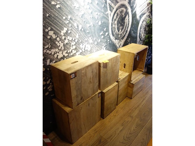 7x houten presentatieblok - afbeelding 2 van  2