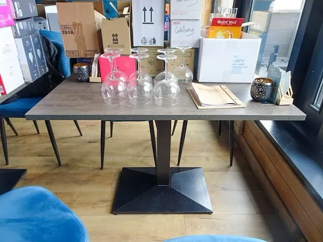 7x houten tafel - afbeelding 3 van  3
