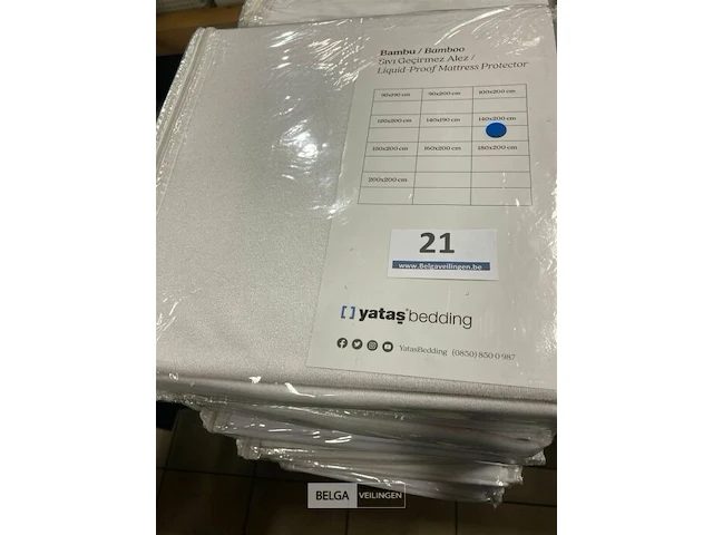 7x matrasbeschermers wit waterproof 140x200 - afbeelding 2 van  3