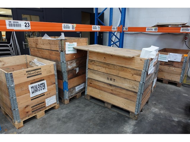 7x pallet metalen montageonderdelen - afbeelding 1 van  9