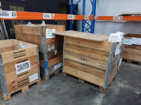7x pallet metalen montageonderdelen