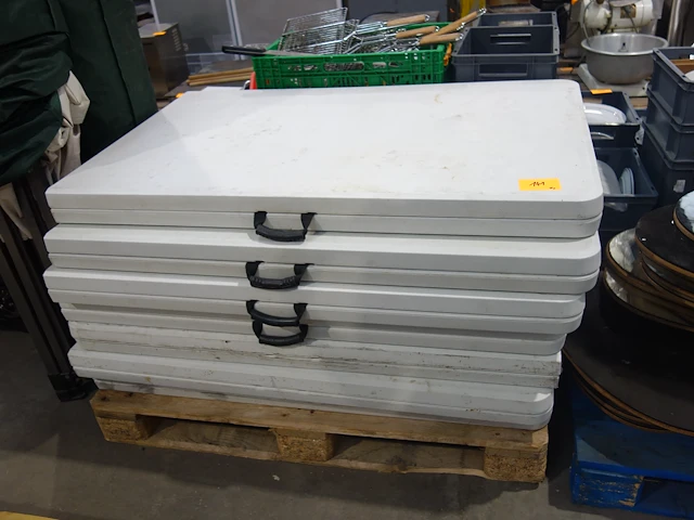 7x pvc plooitafel - afbeelding 1 van  2