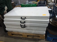 7x pvc plooitafel - afbeelding 1 van  2