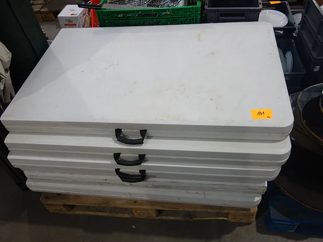 7x pvc plooitafel - afbeelding 2 van  2