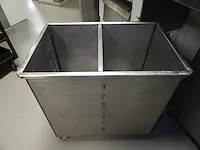7x verrijdbare inox grondstofbank - afbeelding 2 van  2