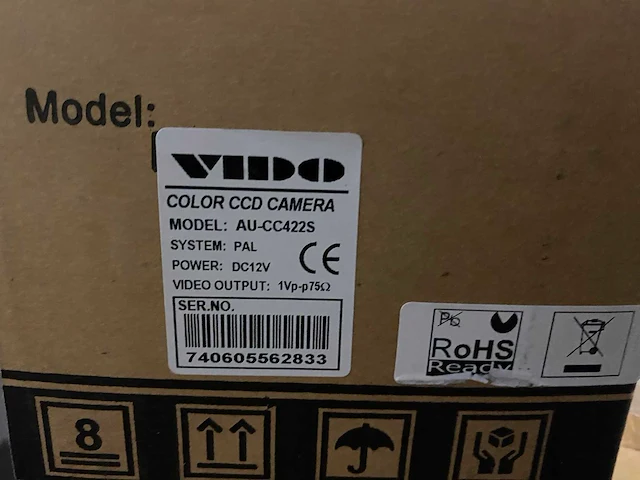 7x vido color ccd camera model au-cc422s - afbeelding 3 van  3