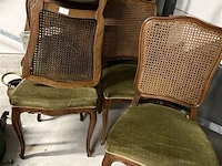 8 antieke oude stoelen - onbeschadigd - afbeelding 1 van  4