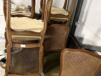 8 antieke oude stoelen - onbeschadigd - afbeelding 3 van  4