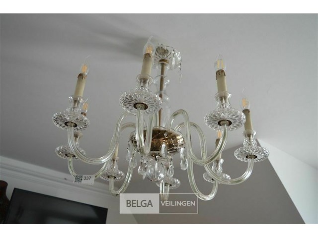 8-armige kristallen luster - afbeelding 1 van  3