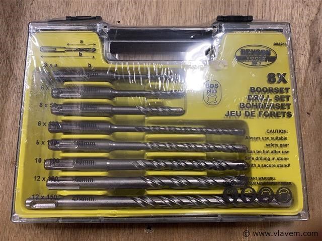 8 delige sds borenset - afbeelding 1 van  4