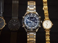 8 diverse horloge wo q&q, armani, cluse, lotu, fossil enz - afbeelding 4 van  4