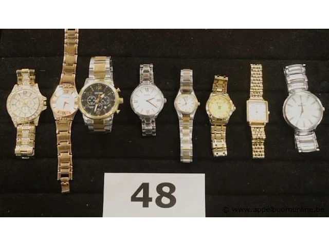 8 diverse horloges wo citizen, fossil, casio enz - afbeelding 1 van  4