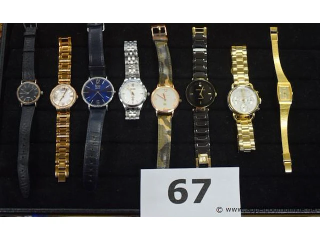 8 diverse horloges wo coach, fossil, ann klein, laroche enz - afbeelding 1 van  3