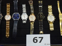 8 diverse horloges wo coach, fossil, ann klein, laroche enz - afbeelding 1 van  3
