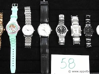 8 diverse horloges w.o. dw, fossil, kenneth cole, ibso enz - afbeelding 1 van  3