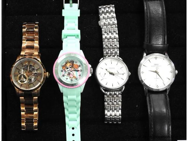 8 diverse horloges w.o. dw, fossil, kenneth cole, ibso enz - afbeelding 2 van  3